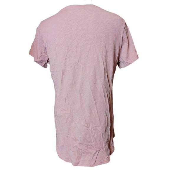 FELINA Womens L Soft Pink Basic Casual Scoop Neck Short Sleeve T-Shirt - Picture 2 of 4